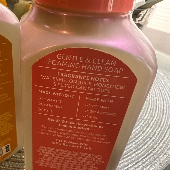 Bath & Body Works Spring 2025 Foaming Soap Pineapple Mango/Sparkling Watermelon - Picture 2 of 3